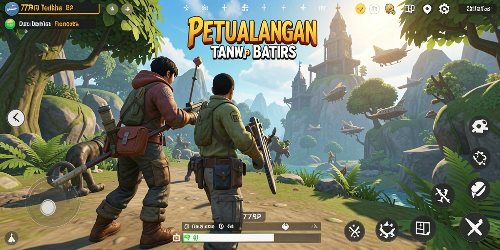 Screenshot menampilkan aksi seru dalam dunia Open World 77RP.