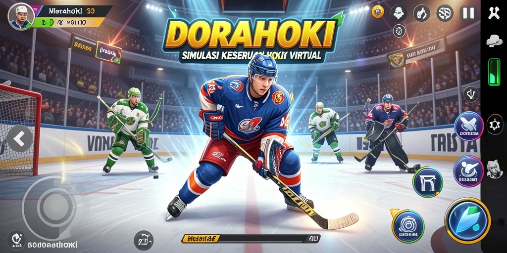 Tampilan seru gameplay hoki DORAHOKI yang mendebarkan.
