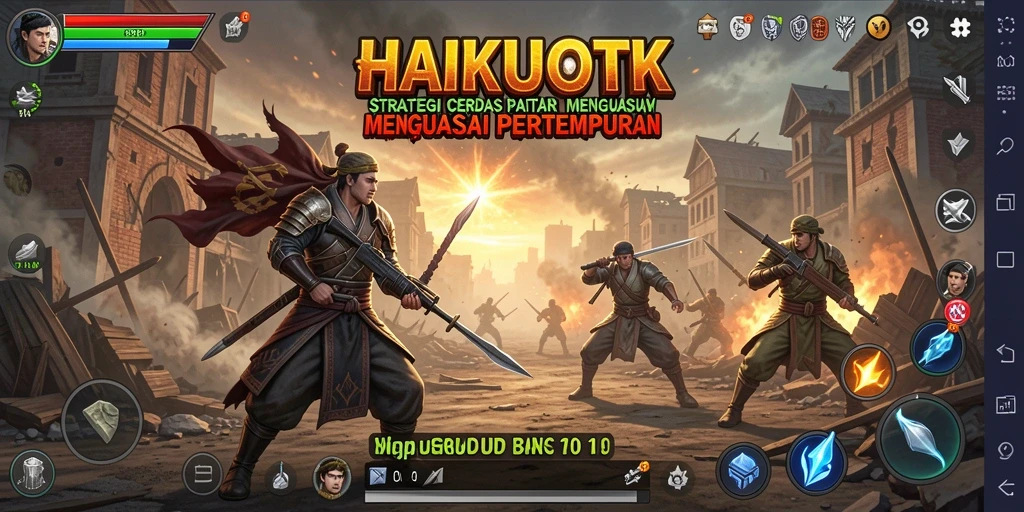 Tampilan gameplay strategis di HAIKUOTK yang seru dan mendebarkan.