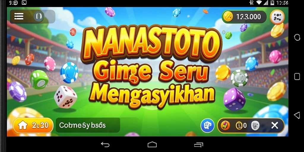 Screenshot gameplay NANASTOTO menampilkan keseruan bermain Bingo.