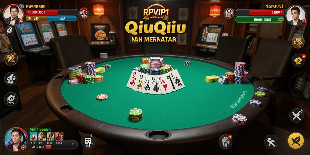 Tampilan menarik dari gameplay QiuQiu RPVIP1 yang mengasyikkan.