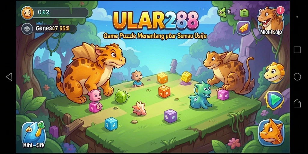 Screenshot gameplay ULAR288 menampilkan tantangan Puzzle yang seru.