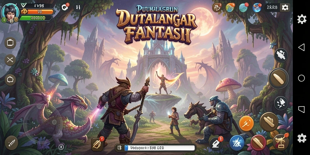 Gameplay V98 yang menakjubkan dalam dunia petualangan penuh tantangan.