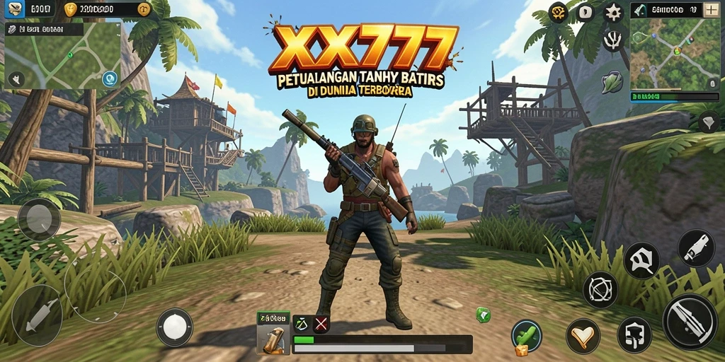 Tangkapan layar menampilkan gameplay bebas dari XXX777 di dunia terbuka.