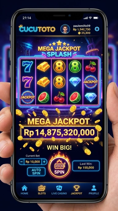 Tampilan utama aplikasi cucutoto dengan berbagai kategori aplikasi.